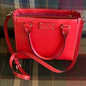Kate Spade Red Purse with Shoulder strap